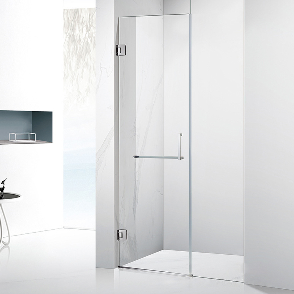 Project Hot Sale Simple Modern Tempered Glass Shower Room with Hinged Door