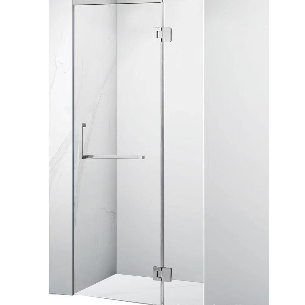 Project Hot Sale Simple Modern Tempered Glass Shower Room with Hinged Door