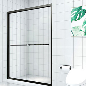 Wholesale Aluminum Stainless Steel Tempered Glass Bathroom Sliding Frameless Shower Door