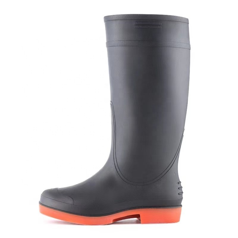 adult men waterproof rubber gumboots pvc rain boots