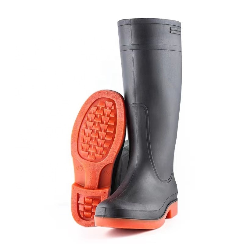 adult men waterproof rubber gumboots pvc rain boots