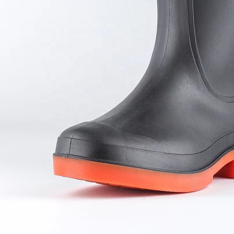 adult men waterproof rubber gumboots pvc rain boots