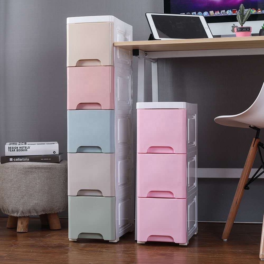 25 CM Garage Office Plastic Drawer Baby Storage Cabinet With Drawers Living Room Furniture Corner Cabinet Multi-Layer Wardrobe