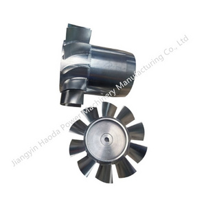 Machined propeller parts, aluminum alloy marine five blade turbine blades, impeller, five axis CNC machining parts