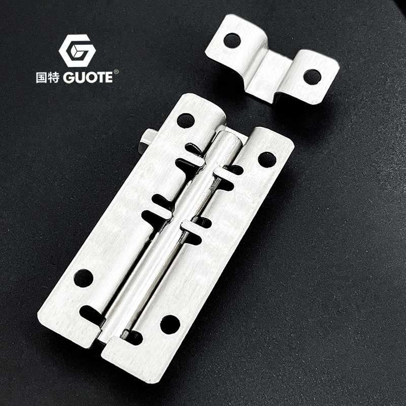 GUOTE stainless steel sliding door bolts pins customized sliding door tower bolts gate latch bar latch