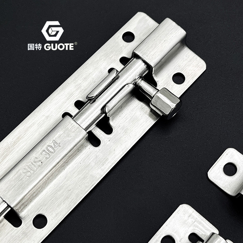 GUOTE stainless steel sliding door bolts pins customized sliding door tower bolts gate latch bar latch