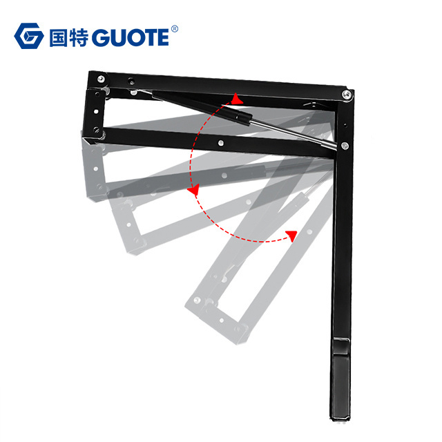 GUOTE Folding Sofa Bed Mechanism Folding Sofa Bed Mechanism Shelf Folding Mechanism Accessories Wardrobe Closet Gas Spring Lift