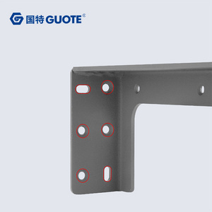 GUOTE Desk Bearing Concealed Type Bracket Accessories Metal Heavy Duty Wall Mounted Triangle Shelf Bracket