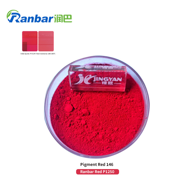 Pigment Red 146 Single azo Organic Pigment Red for Water-based paint ink translucent Ranbar Red P1250