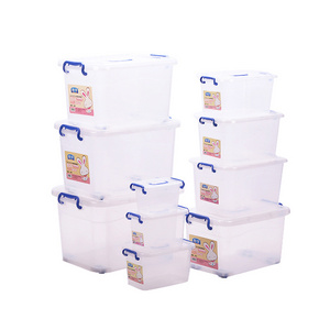 Multifunction Clear Snack Sundries Storage Container 4L Plastic Toy Key Storage Box With Lids