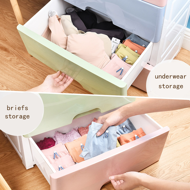 Modern Household Furniture Bedroom 3 4 5 6 Drawer Detachable Combination Plastic Baby Children Wardrobe Storage Cabinet