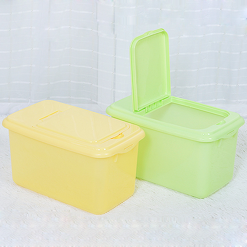 Custom Household 10KG Storage Box Food Grain Bucket Flour Container Kitchen Plastic Cereal Rice Dispenser