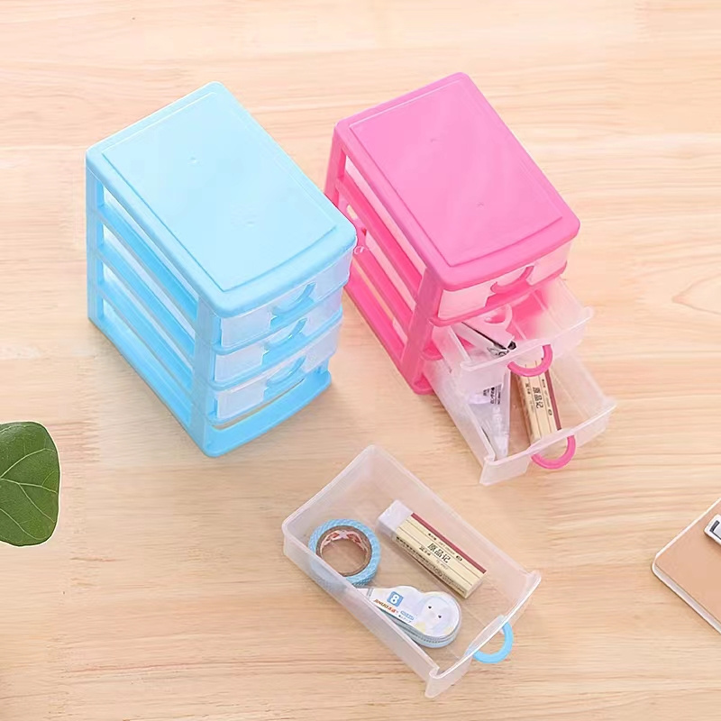 Multifunction PP Tabletop Small Parts Mini Storage Organizer Cabinet Desktop Plastic Storage Drawer