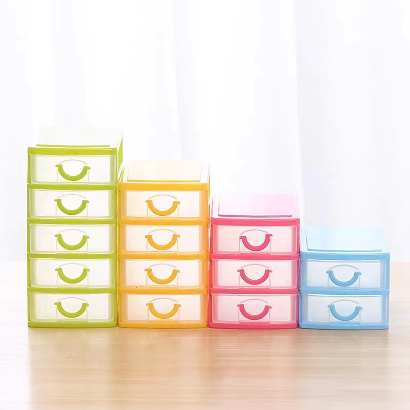 Multifunction PP Tabletop Small Parts Mini Storage Organizer Cabinet Desktop Plastic Storage Drawer