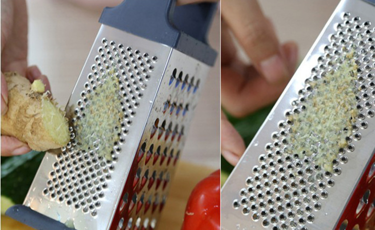 Kitchen Gadget Multifunction Stainless Steel 4 Sided Garlic Zester Potato Slicer Cheese Vegetable Grater