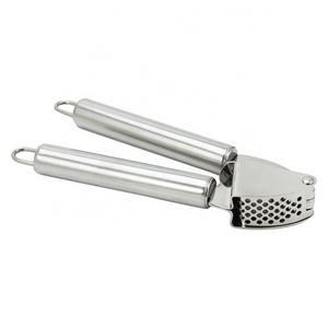 Kitchenware Gadget Tool Ginger Crusher Chopper Portable Stainless Steel Manual Garlic Press