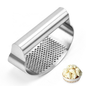 Manual Garlic Press Crusher Squeezer Masher Rocker Stainless Steel Kitchen Garlic Mincer