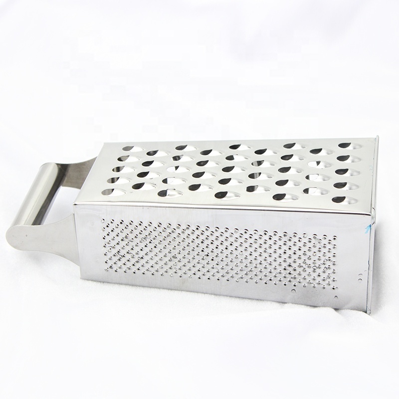 4 Sides Multifunction 410 Stainless Steel Potato Slicer Kitchen Garlic Lemon Zester Vegetable Grater