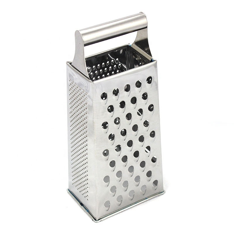 4 Sides Multifunction 410 Stainless Steel Potato Slicer Kitchen Garlic Lemon Zester Vegetable Grater