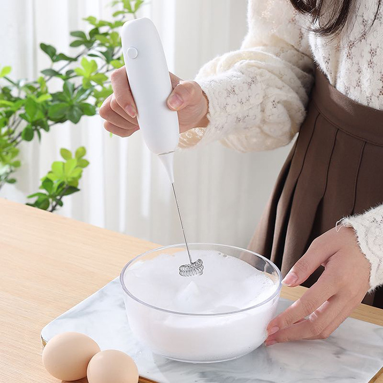 Battery Operated Foam Maker Coffee Hand Mixer Whisk Mini Handheld Electric Foam Hand Milk Frother