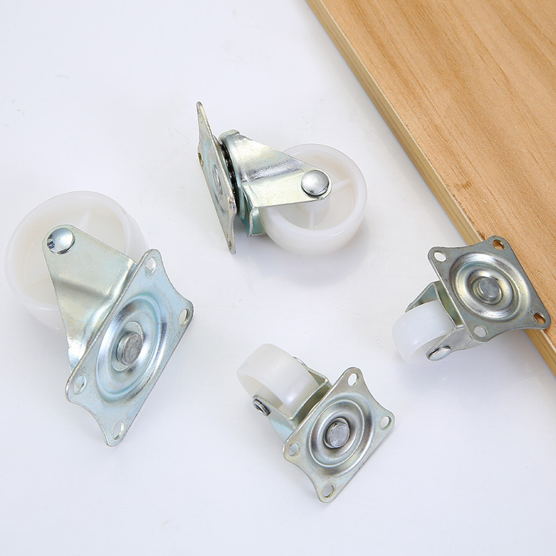 1.25 inch flat Universal wheel PP furniture mini swivel casters high-quality chair wheel caster