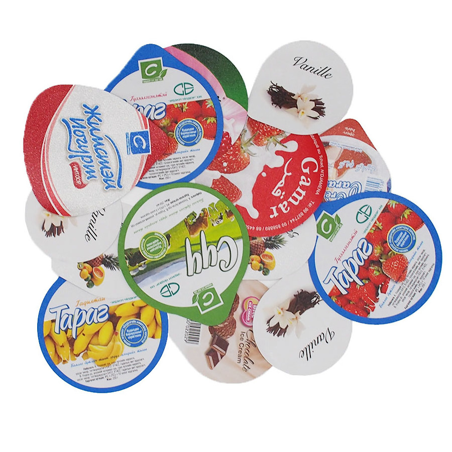 Die Cut Sealing Yogurt Cup Aluminum Foil Lid