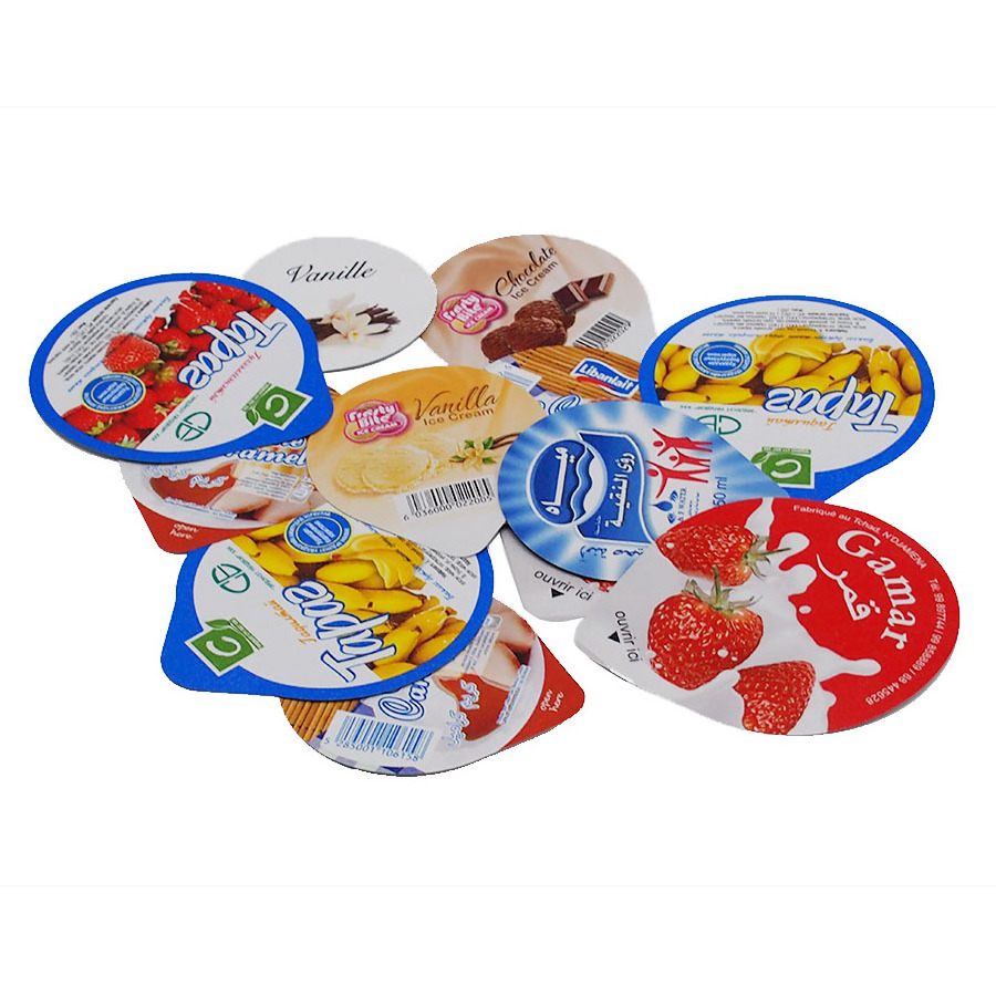 Die Cut Sealing Yogurt Cup Aluminum Foil Lid