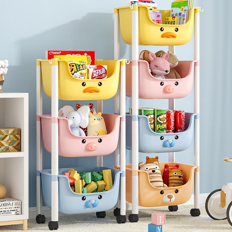 Storage Rack For Kids High Quality Shelves Cute Storage Racks Cartoon Storage Cabinet Plastic Organizers