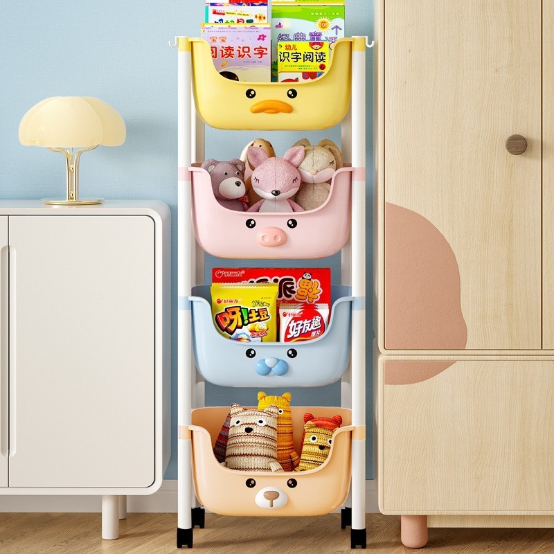 Storage Rack For Kids High Quality Shelves Cute Storage Racks Cartoon Storage Cabinet Plastic Organizers