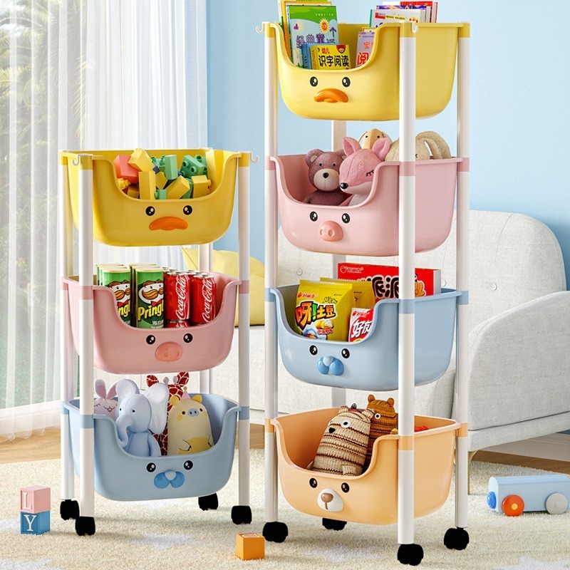 Storage Rack For Kids High Quality Shelves Cute Storage Racks Cartoon Storage Cabinet Plastic Organizers