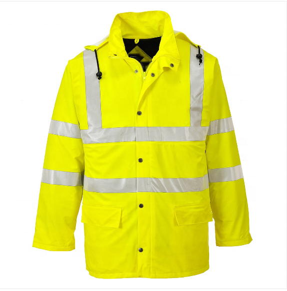 High Quality Waterproof Rain Wear Suit Hi Vis Rain Jacket With Pants Motorcycle Riders Safety Reflective Raincoat  rain wear