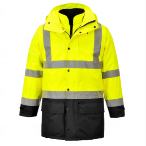 Traffic Winter Hi Vis road Safety Jacket High Visibility Workwear Reflective Safety Jackets With Pockets For Unisex