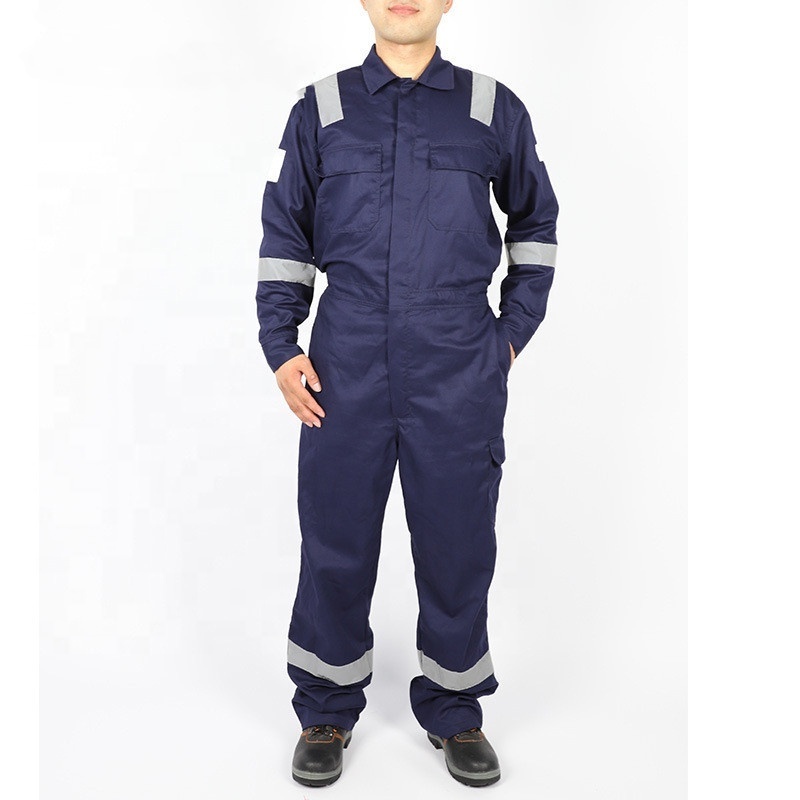 Hot Sale Custom Solid Color Hi-vis Chemical Acid Alkali Resistant Suit For Oil And Gas Workwear