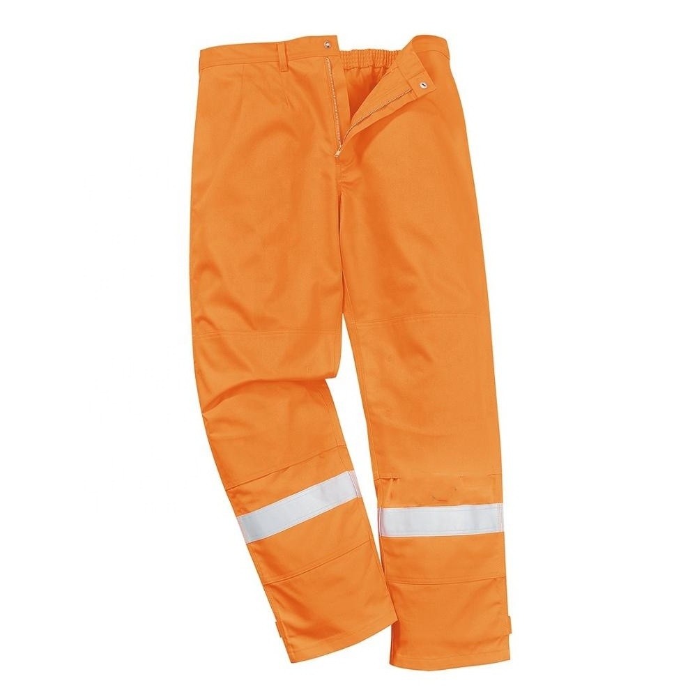 Custom flame Oil Resistant Reflective Tape Workwear Mens Work Cargo Pants