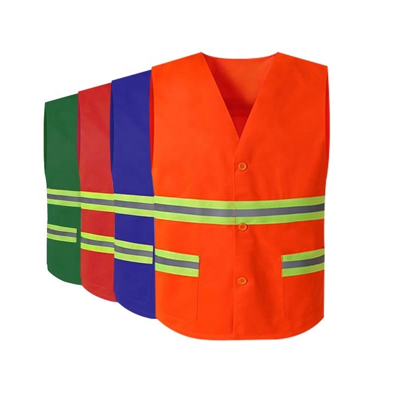 Factory Price S-5XL Reflective Safety Vest Construction High Visibility Hi Vis Work Security Reflector Safety Vest