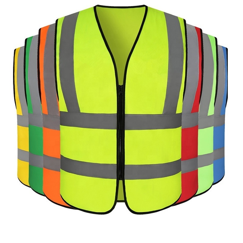 Factory Price S-5XL Reflective Safety Vest Construction High Visibility Hi Vis Work Security Reflector Safety Vest