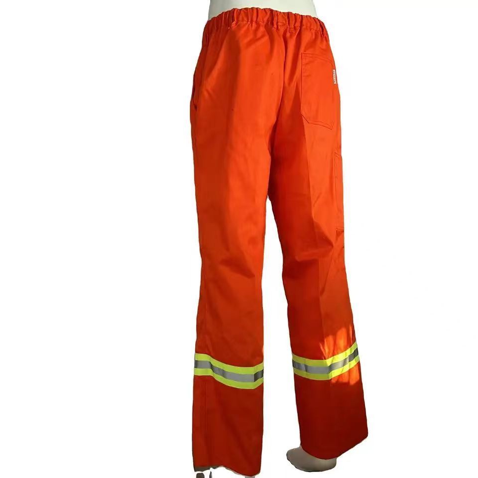 Factory Supply Hi vis Yellow Reflective Security Cargo Work Pants for Men Hi Vis Fire Resistant Safety Cargo Pants