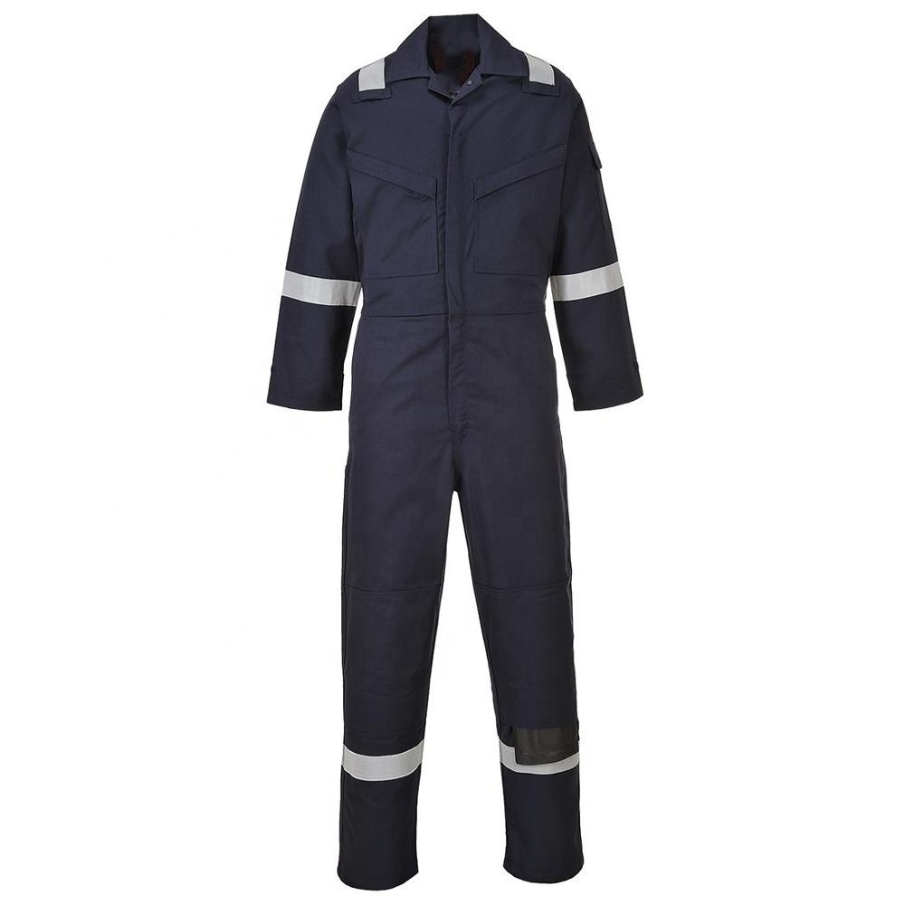 Wholesale High Visibility Flame Retardant Safety Clothing 100% FR Cotton  Reflective Workwear Suit