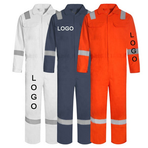 Wholesale Custom Men Mechanics Construction Clothing Workwear Safety Reflective Coverall Workwear Overalls