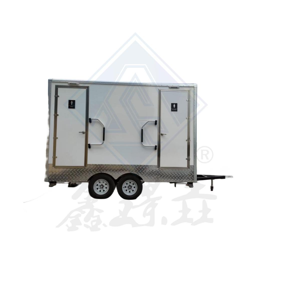 Double Axles Restroom Toilet Portable Mobile Toilet Trailer