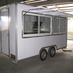 Portable mobile lunch food trailer mobile hot dog food trucks for sale in china