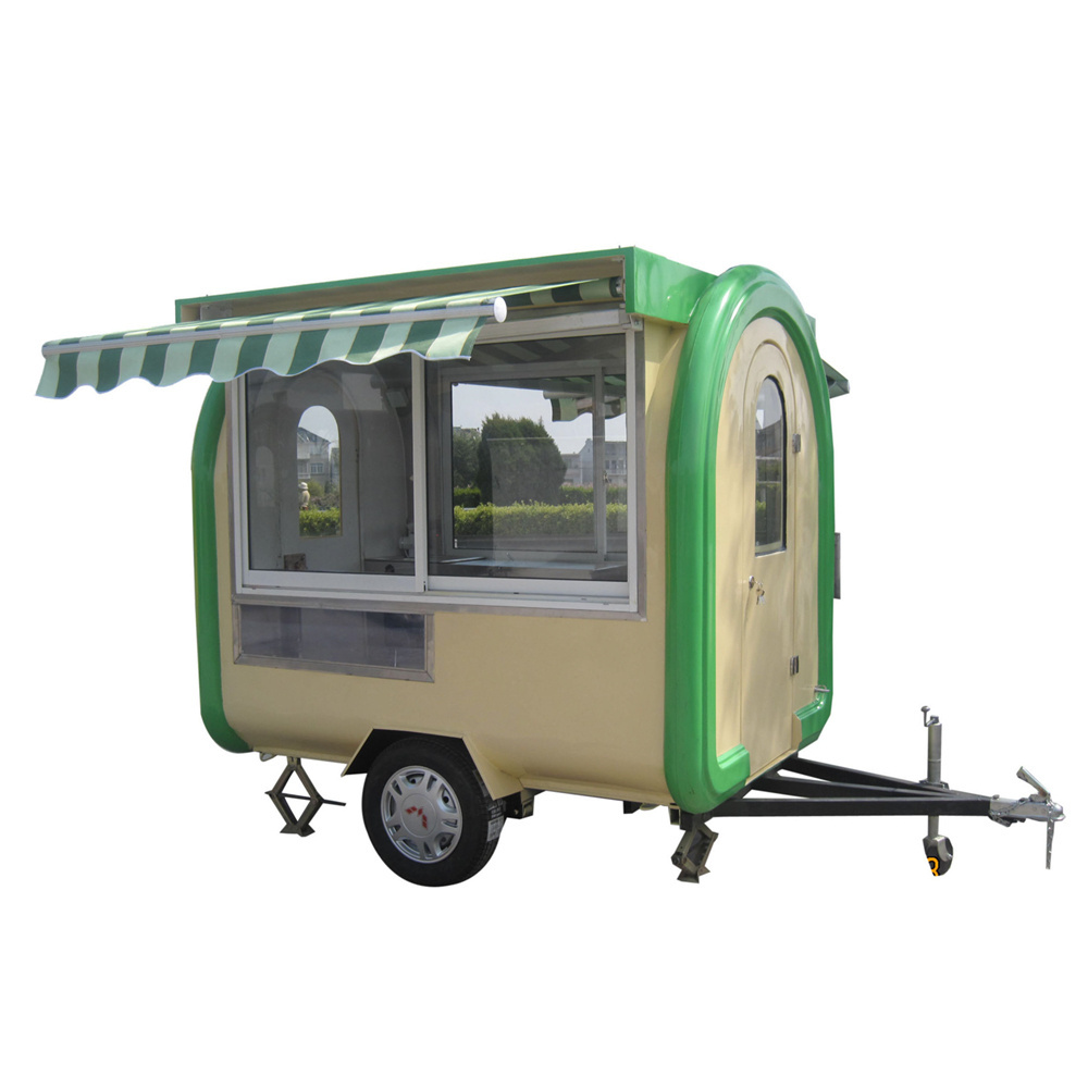 Top selling lowest cost Ice Cream Truck Coffee Food Trailer Fast Food Cart Wedding Wine Beer Mobile Bar Trailer