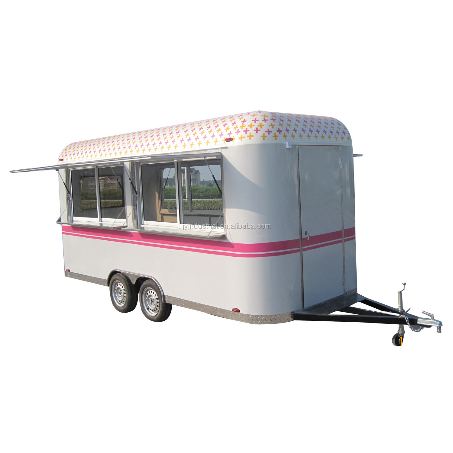 Best selling outdoor mobile trailer fast food caravan for sale