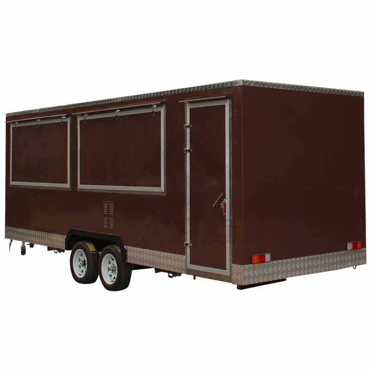 Commercial Customized  Movable Office Hair Salon Trailer Pancake Fast Food Truck Mobile Food Truck For Sale