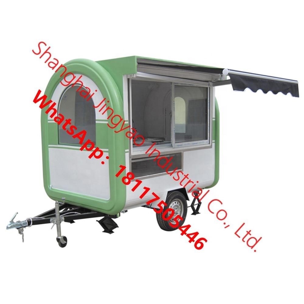 jy-FR220I Shanghai jy small scale production line commercial scooter gasoline food trucks grill truck outdoor food cart