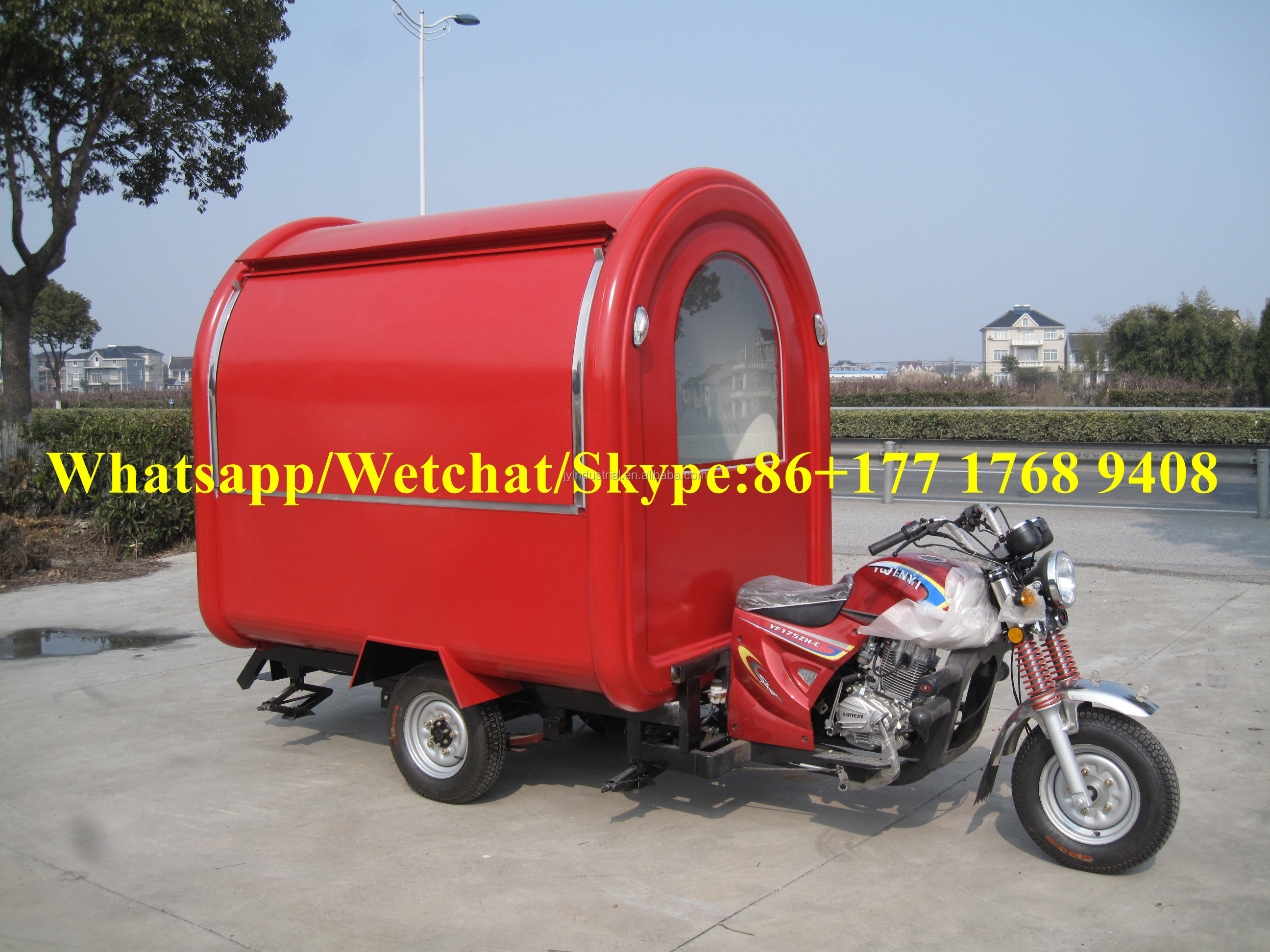 Portable mobile lunch food trailer mobile hot dog food trucks for sale in china