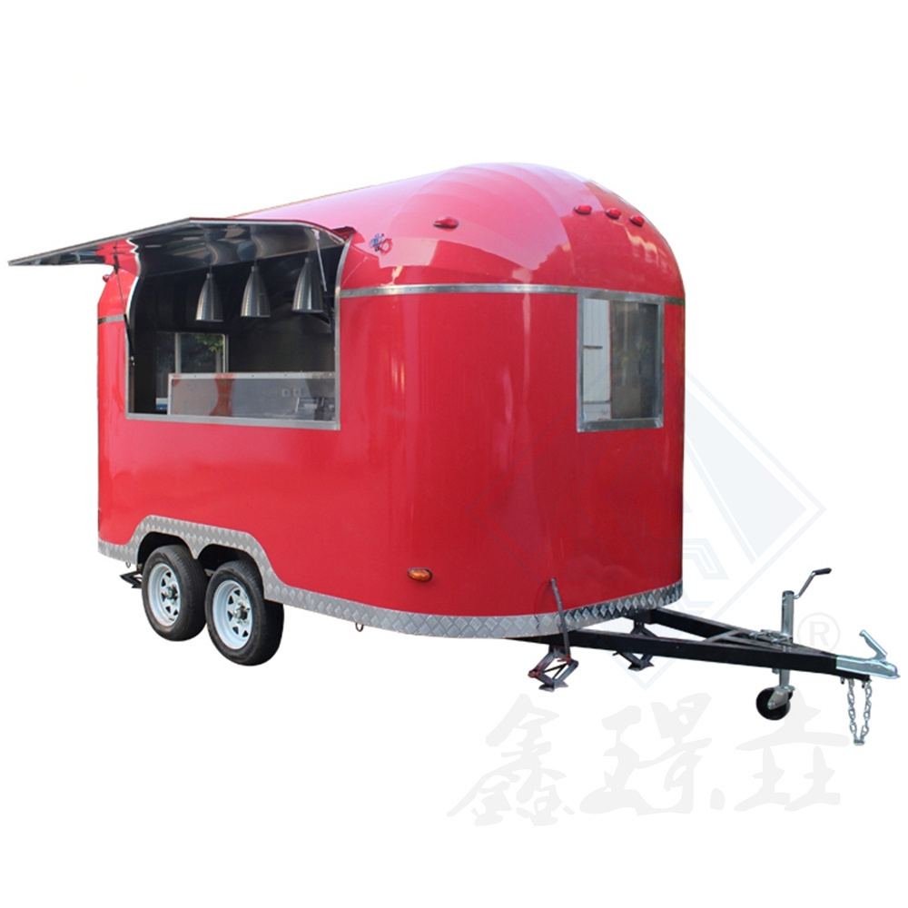 mobile food truck with full kitchen street trailer equipment shipping container galvanized car refrigerated food trailer