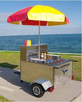 Mobile food kiosk coffee truck on beach mobile china factory price food cart