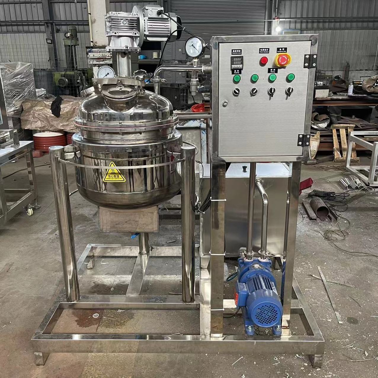 2024 CE proved vending automatic   gummies  candy  production  machine mix sugar boiling pot