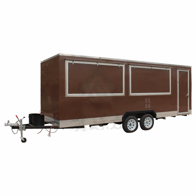 Commercial Customized  Movable Office Hair Salon Trailer Pancake Fast Food Truck Mobile Food Truck For Sale